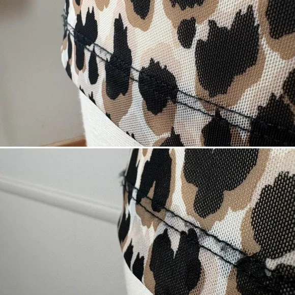 Anatomie Gem Mesh Leopard Print Blouse Size S Collar Long Sleeves Y-Neck Travel - Picture 14 of 14